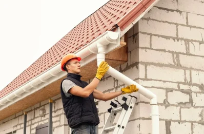 Pose et remplacement de gouttières aux Damps